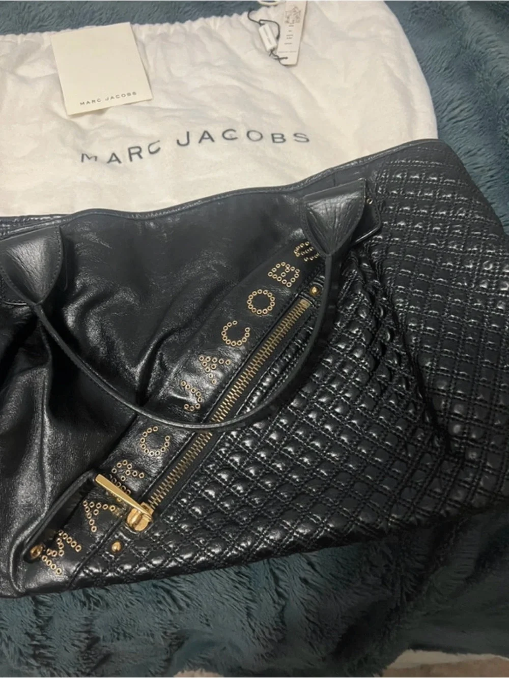 Vintage Marc Jacobs “Irina” Large Tote Bag In Black With Dust Bag
